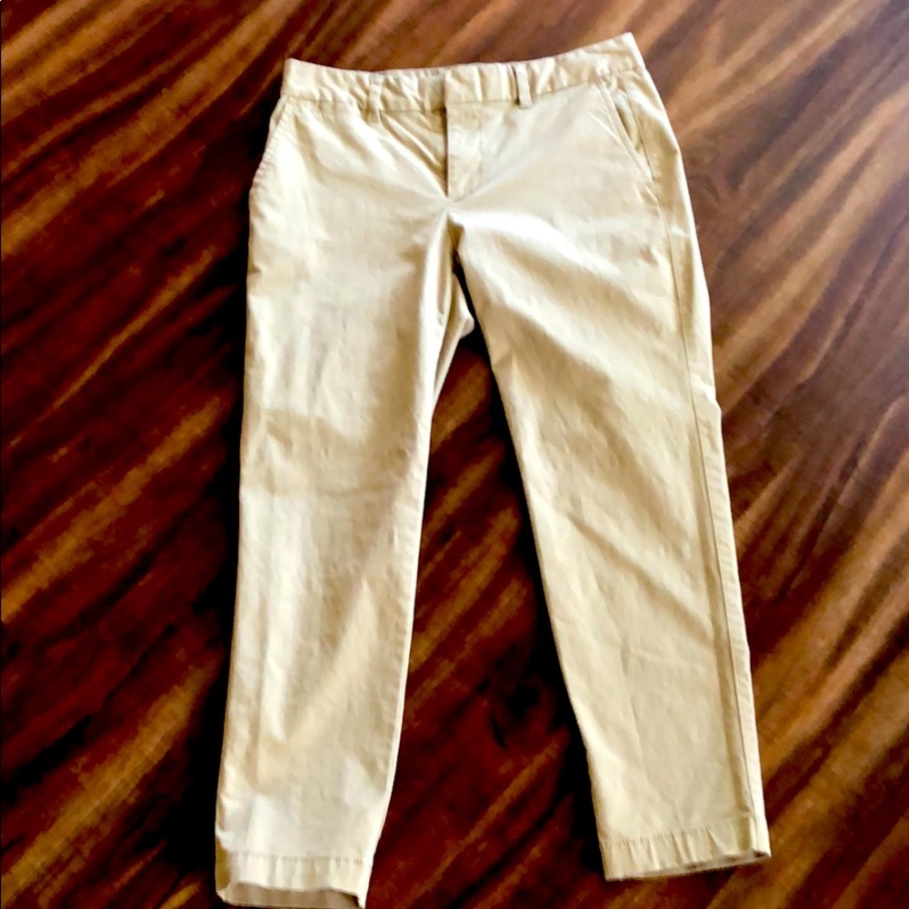 PETITE GAP khaki ankle pant